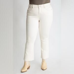 Slink White Stretch Curvy Jeans Size 16
